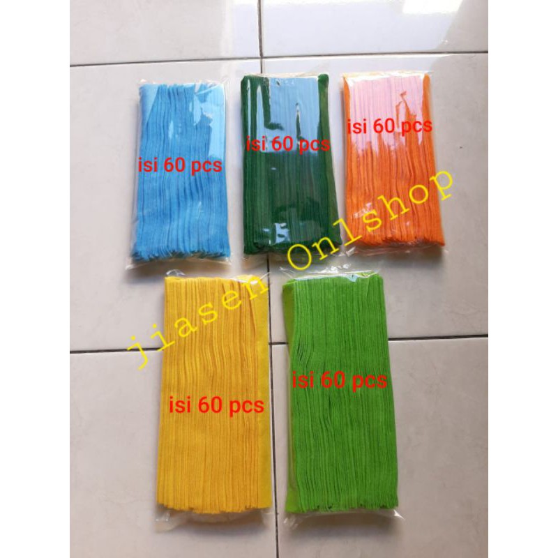 kain flanel sumbu hidroponik isi 60pcs uk. L2cm x P 25cm
