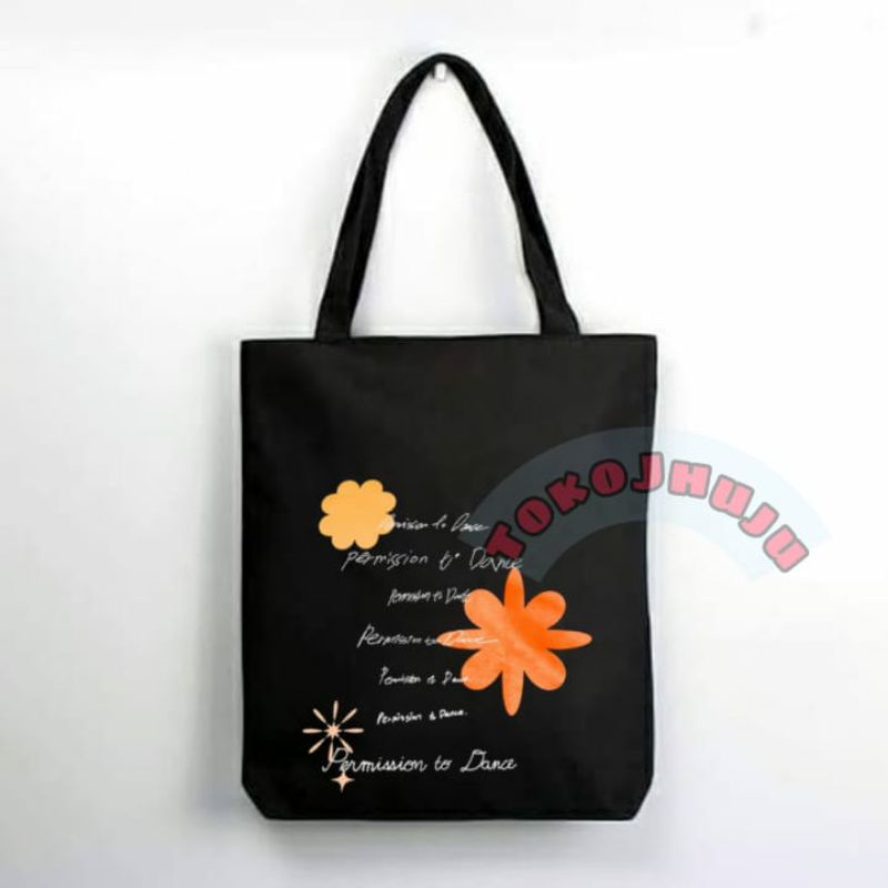 Totebag Resleting / Zippee Permission To Dance 7 TULISAN SAMBUNG