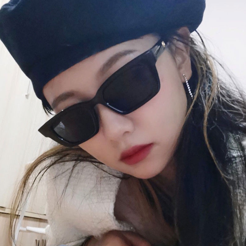 Kacamata Hitam Wanita Bentuk Persegi Korean Fashion Kacamata Gaya Wanita  Terbaru AM2