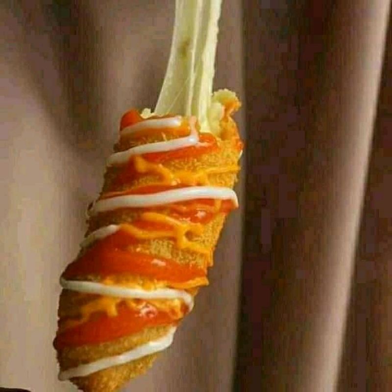 

murah corndog Mozarella Frozen isi 3 25rb free topping