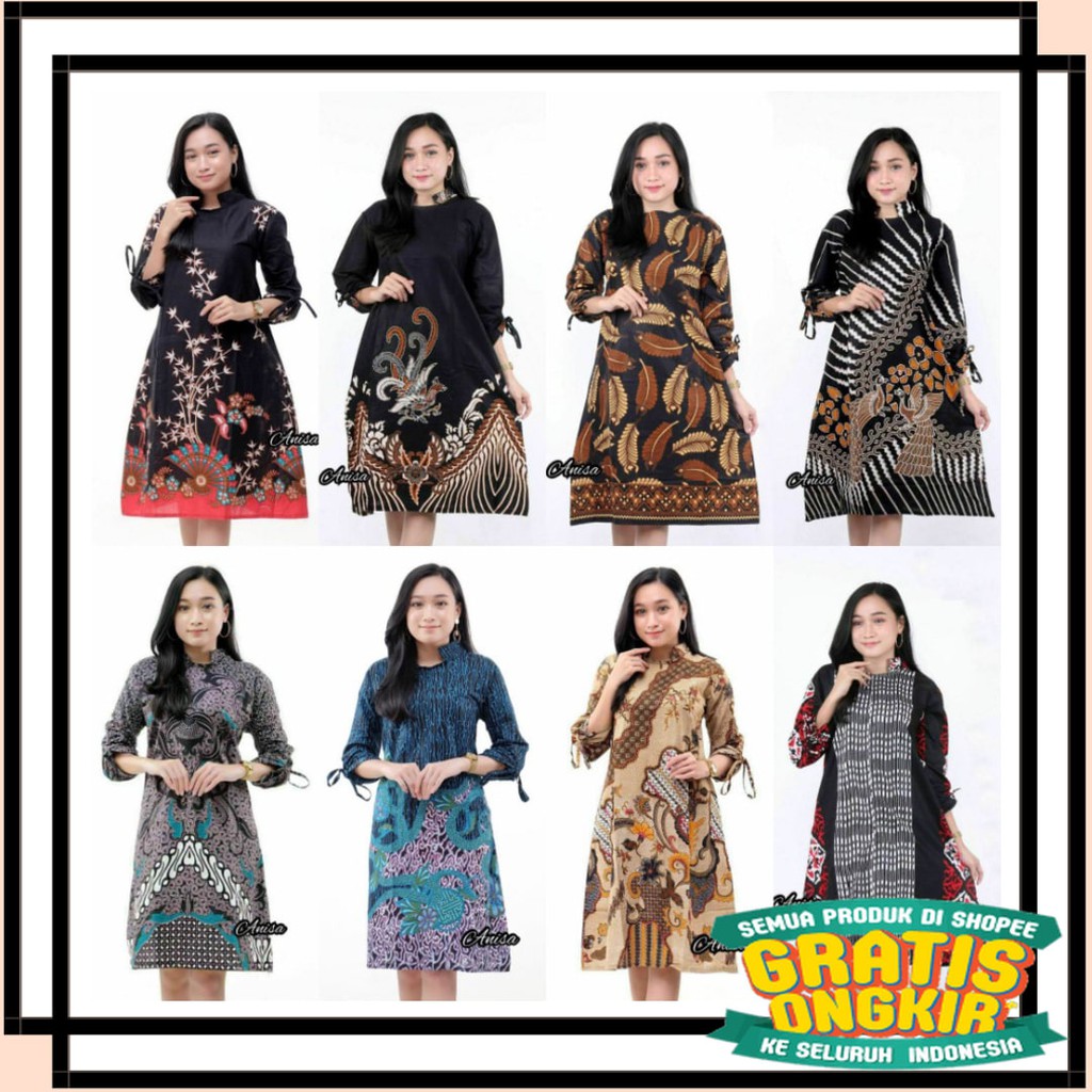SOLO KERIS FULL BROKAT RUFFLE BENANG RAJA TENUN / BATIK KALONGAN | TUNIK BATIK PEKALONGAN SIZE M