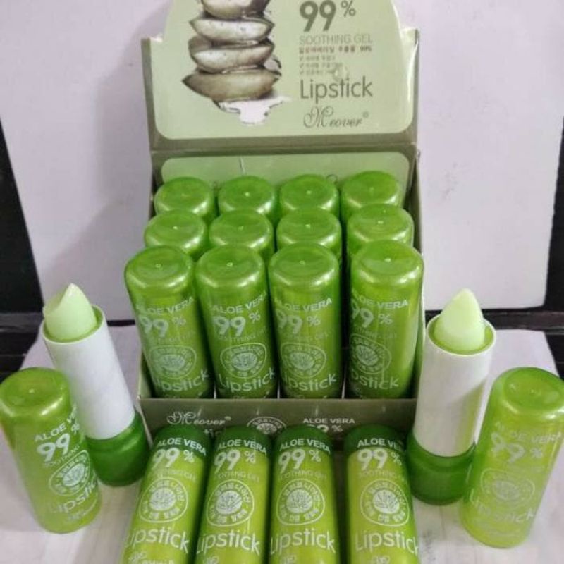 Lipstick Aloe Vera Dapat Berubah Warna Sesuai Temperatur - Lipbalm melembabkan 99% ALOE VERA LIPSTIK