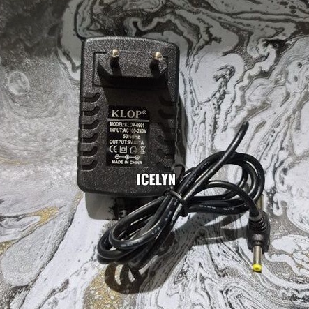 Adaptor 1a 9v Double jack KLOP