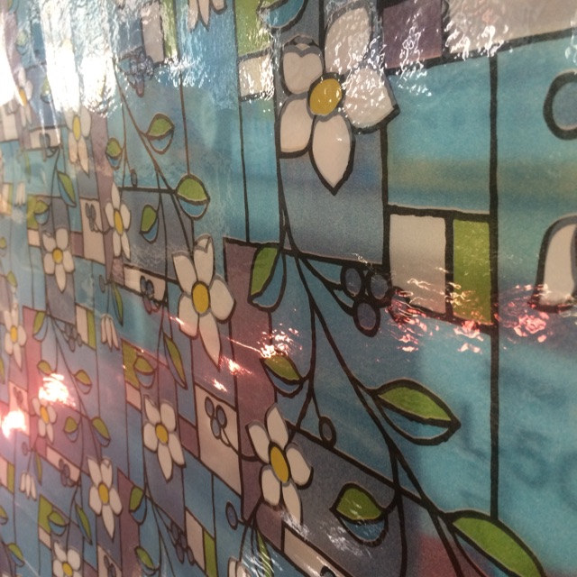 STICKER KACA / KACA FILM MOTIF BUNGA & DAUN