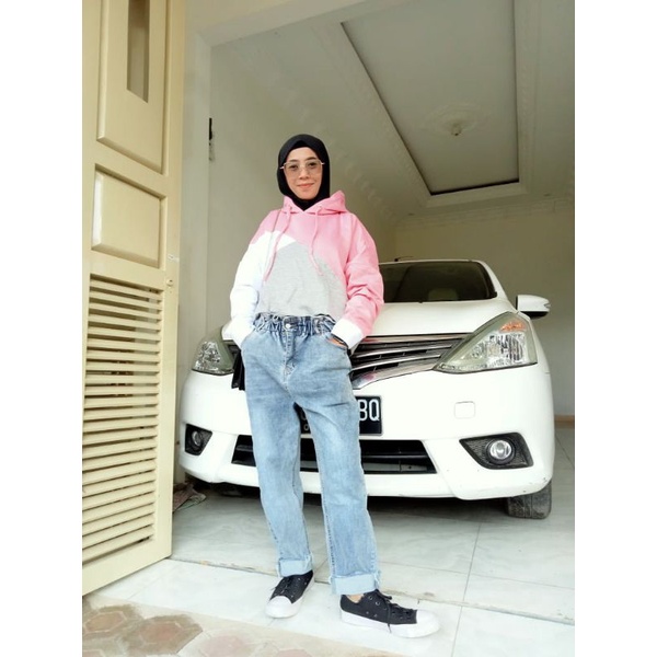 sweater hoodie wanita multi warna (multi)