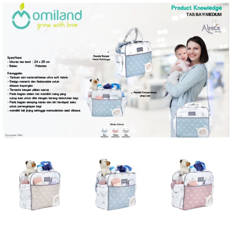 Omiland Tas Bayi Medium Alpaca Series - ALD