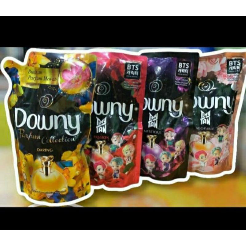 downy pelembut dan pewangi Pakaian edisi bts
