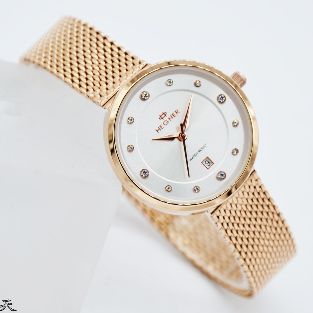 Jam Tagan wanita Hegner  1648LR Pth/D32281H Original Stainless Steel - rosegold