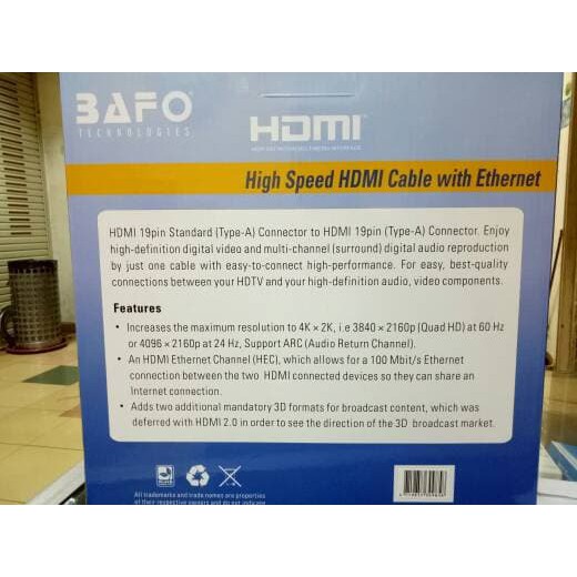 Bafo Kabel HDMI 15Meter Versi 1.4 High Speed