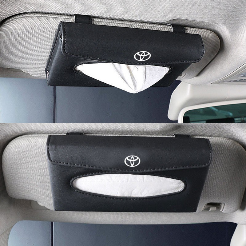 Toyota Kotak Tisu Bahan Kulit Untuk Sun Visor Mobil