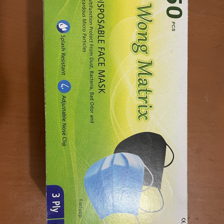 Masker Earloop 3ply Masker Wajah Masker Kesehatan Facemask 3ply untuk 1pc