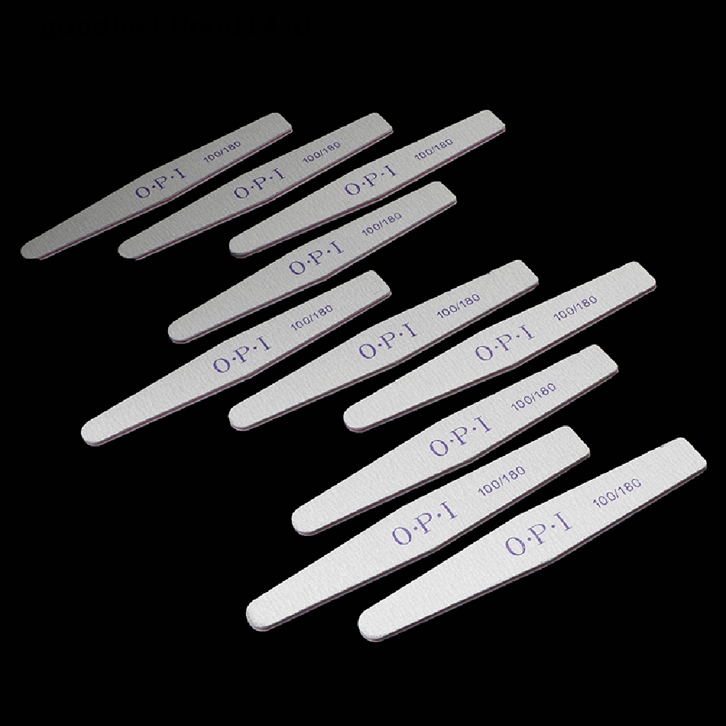 10 Pcs / Set Strip Kikir Poles Penghilang Cat Kuku Aksen Berlian