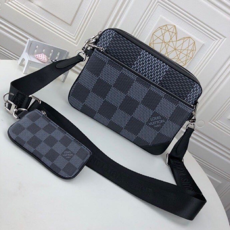 messenger bag Vuitton Mirror Quality tas selempang lv pria &amp; wanita import tas selempang LV