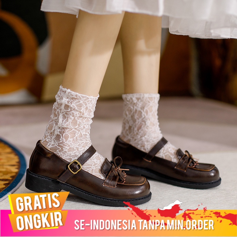 Sepatu Wanita 2022 Sepatu Kulit Sepatu Kasual Sepatu Wanita JK Seragam Sepatu Hits