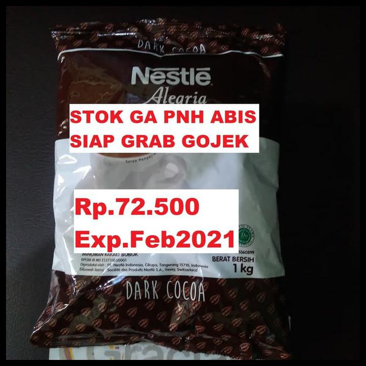 

NESTLE DARK COCOA CHOCOLATE ALEGRIA 1KG KAKAO BUBUK PROFESIONAL