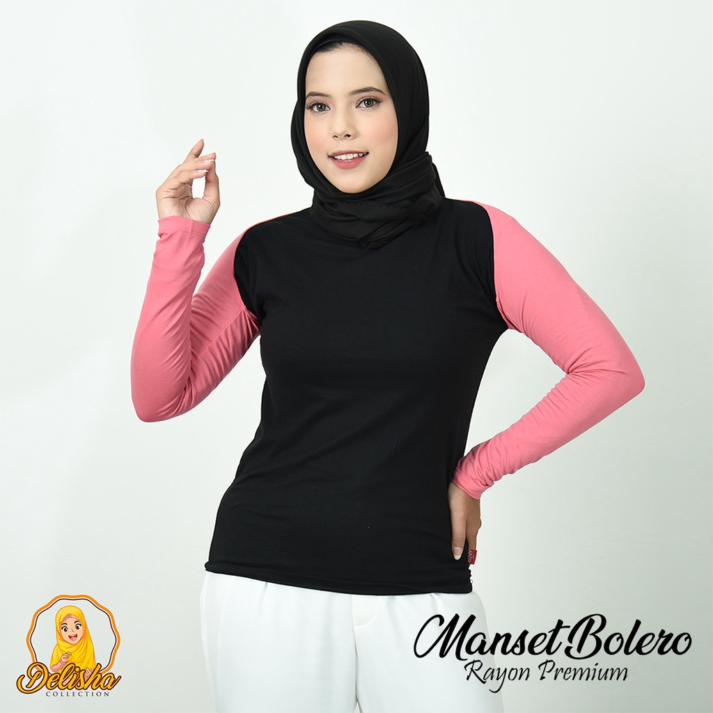 Manset Tangan Sambung Bolero Rayon Premium Standard &amp; Jumbo Handsock Sambung Bolero Basic Premium