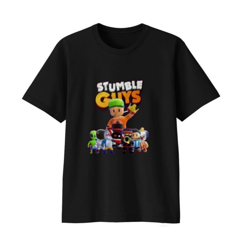 Baju kaos Atasan Anak-Anak Dan remaja 1-12Tahun/Remaja GAME VIRAL STUMBLE GUYS(crown) Uk.S.M.L.XL.2XL.3XL.4XL.5XL.