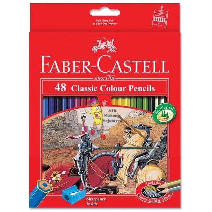 

WARNAPENSIL- PENSIL WARNA FABER CASTELL 48 PANJANG CLASSIC -PENSIL WARNA