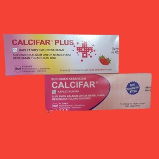 CALCIFAR PLUS DAN CALCIFAR/BOX ISI 10STRP (SUPLEMEN KALSIUM)