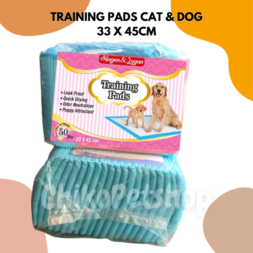 HAGEN LOGAN TRAINING PADS CAT &amp; DOG PER PACK