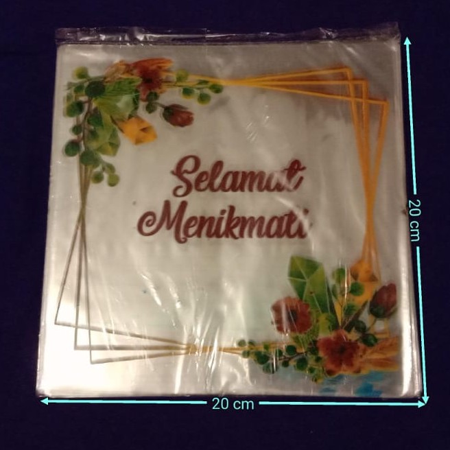 SEDANG PROMO!!! Plastik Selamat Makan, Ukuran 20 x 20 cm