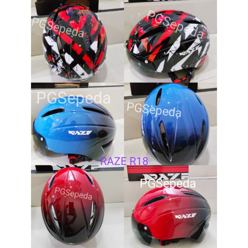 HELM RAZE R18 + KACAMATA