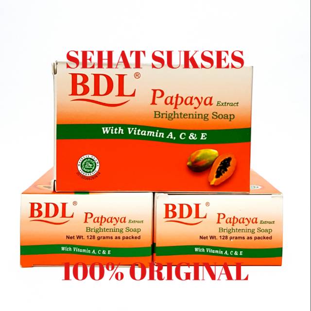 SABUN BDL PAPAYA BRIGHTENING SOAP - SABUN WAJAH