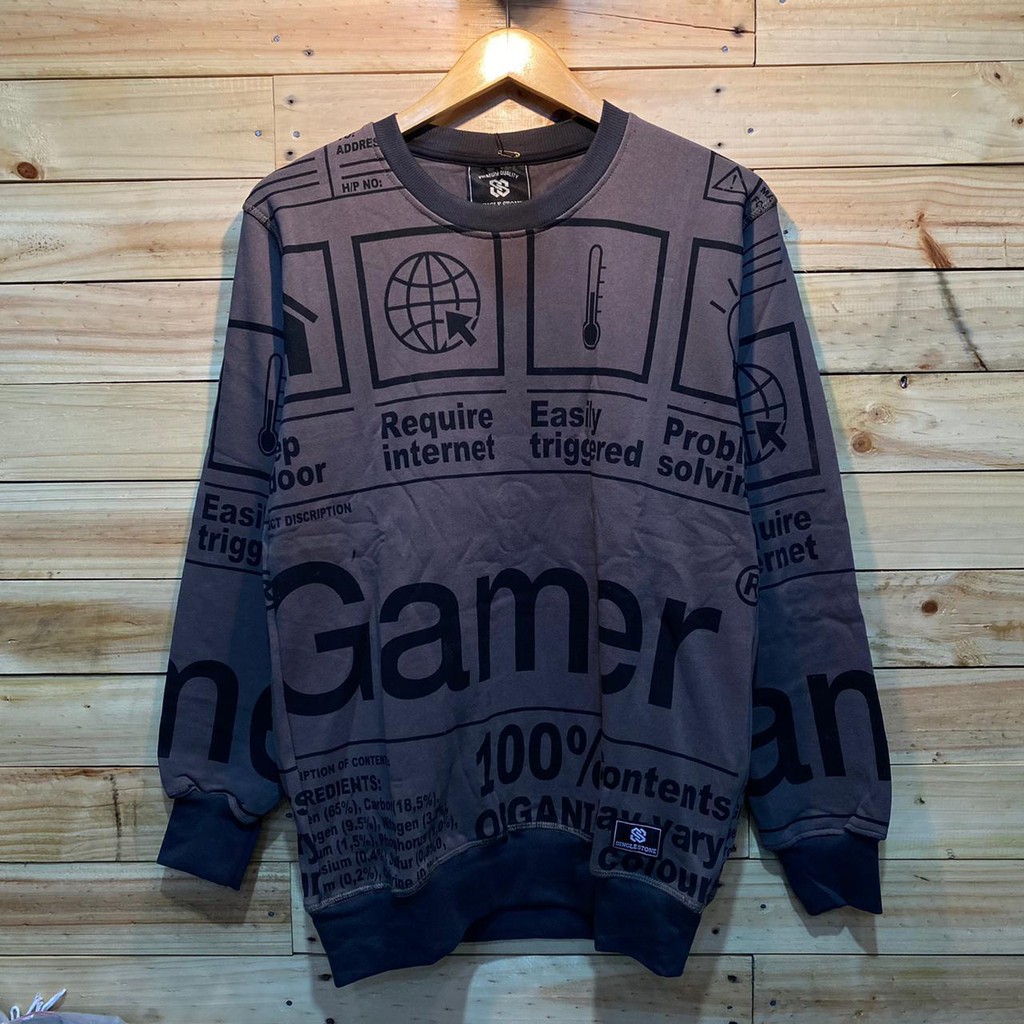 Sweater Pria Deas Off White Beludru Panas Musim Gugur Berkerudung Dingin Remaja Memakai Versi-Motif 5
