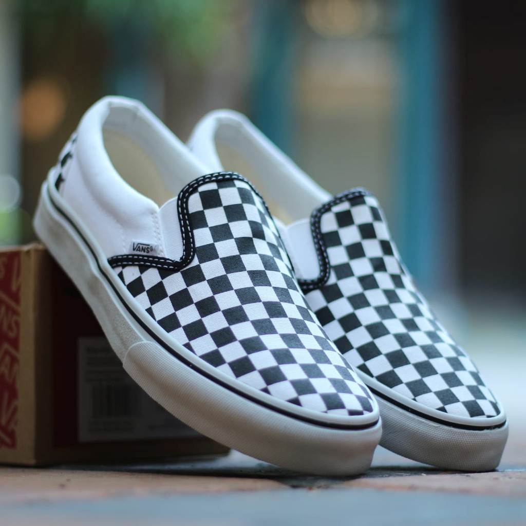 Jual VANS SLIP ON CHECKERBOARD PREMIUM | Shopee Indonesia