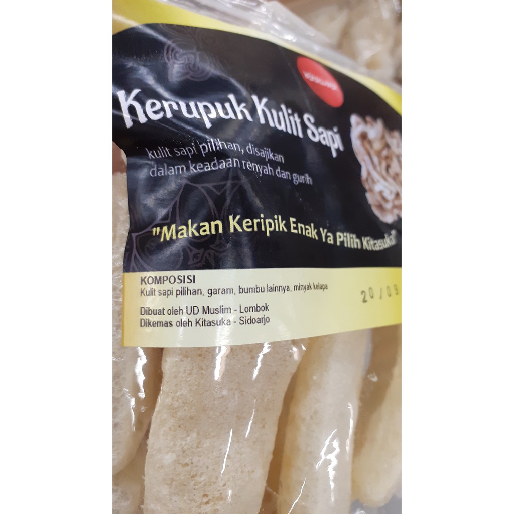 KERUPUK RAMBAK KULIT SAPI ASLI “KITASUKA” 70GR