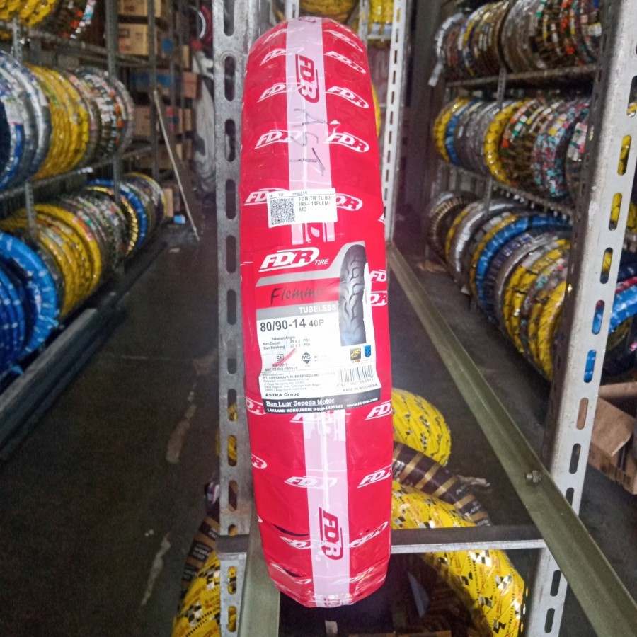 Ban Depan FDR 80/90-14 Flemmo Tubeless, Ban Motor Matic Beat Vario