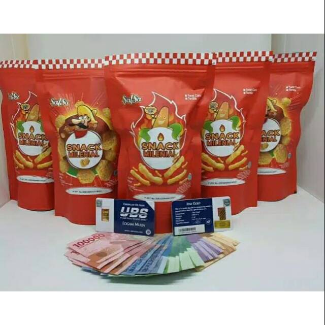 

Cemilan / Jajan Chiki Ciki Snack Milenial Salsa Tortilla Berhadiah 1pcs