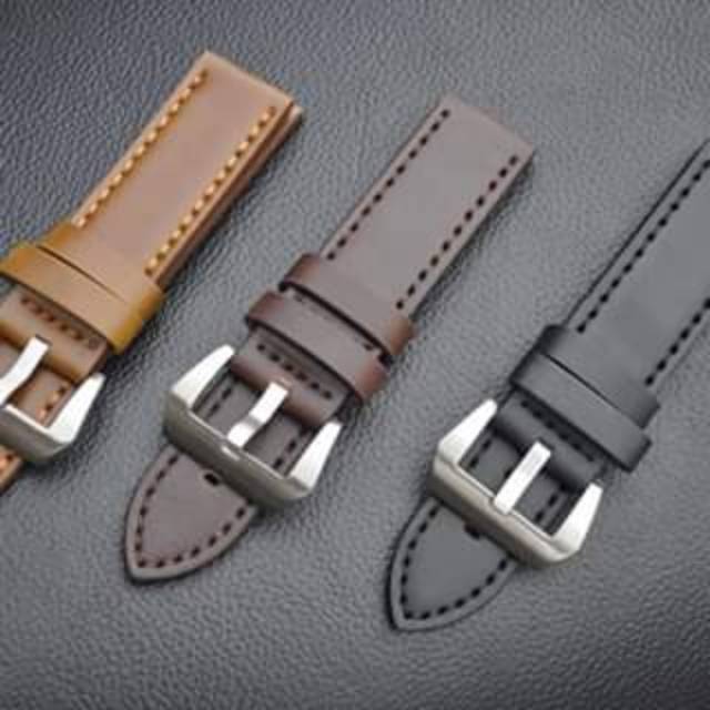 TALI JAM TANGAN KULIT TEBAL for strap swiss army