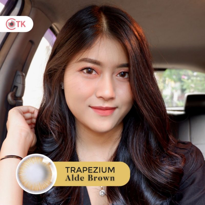 Softlens TRAPEZIUM 14.5 MM ALDE BROWN MINUS -0.50 S.D -6.00 by CTK