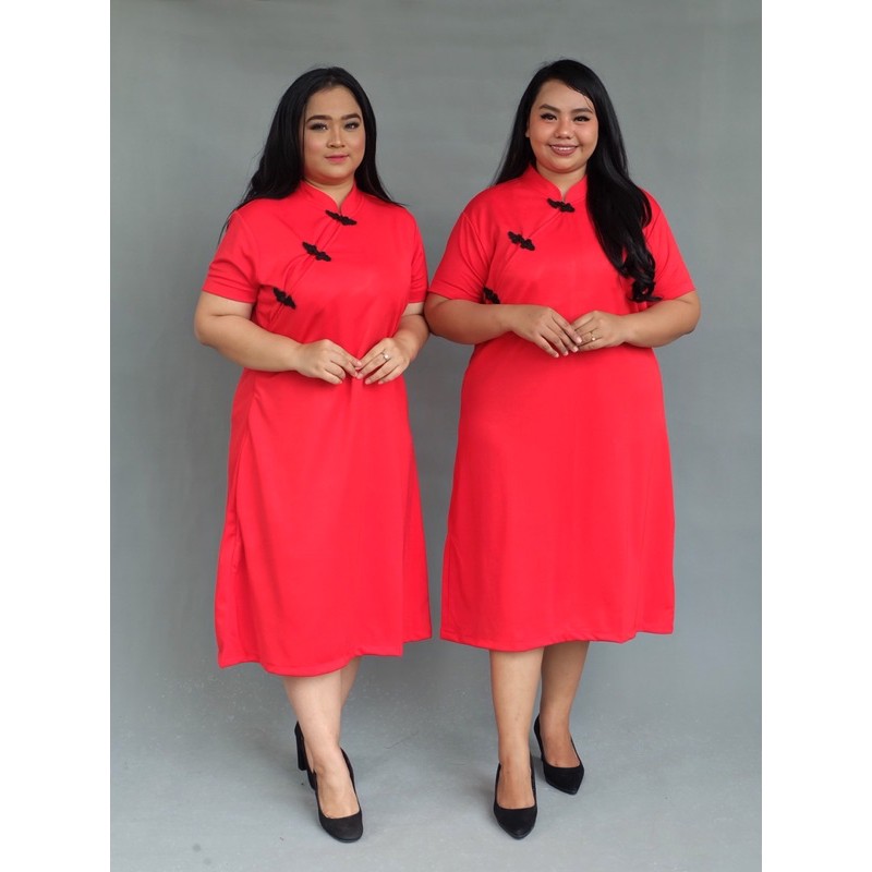 Lilian Cheongsam Dress (dress cina BIG SIZE - SMALL SIZE)