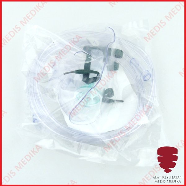 Masker Nebulizer XL Jumbo GEA Nebuliser Mask Nebul Udara Uap Alat Bantu Pernafasan Dewasa