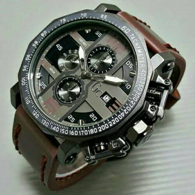 Jam Tangan Gc Crono Aktif  Tali Kulit - Jam Tangan Pria Tali Kulit  - Gc 5431