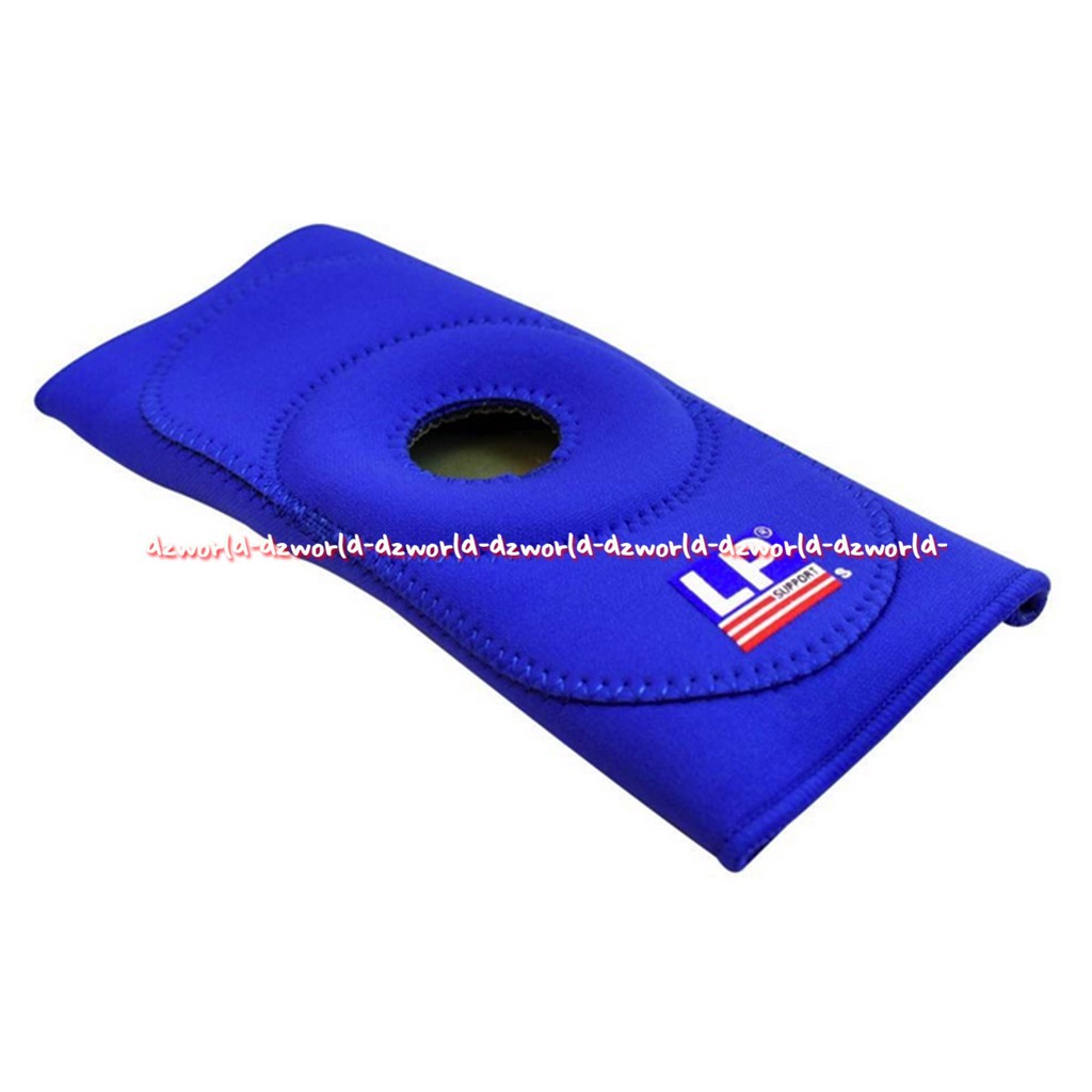 LP Support Standard Knee Support Open Patella Alat Deker Penyangga Lutut lpsupport Lp Suport Decker Lutut Model Lubang Tengah Warna Biru Patela