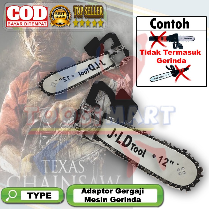 Chainsaw 12 inch Gergaji Mesin Gerinda Senso Bracket Adaptor Mesin Gerinda