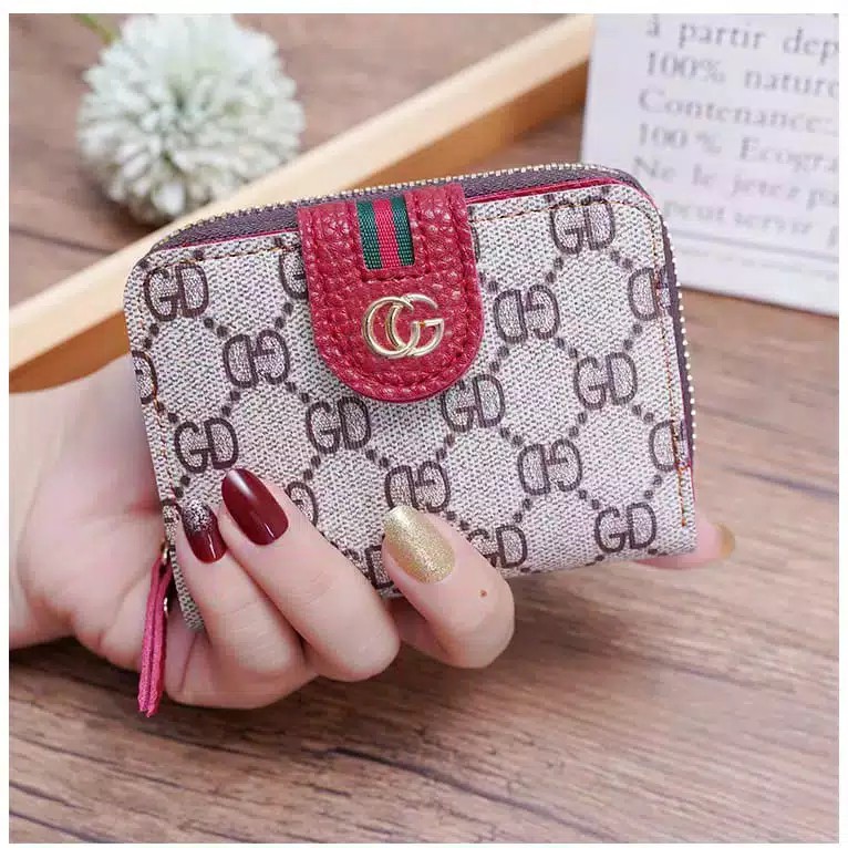 DOMPET WANITA MINI KC18 IMPORT MOTIF GD LIPAT MURAH ORIGINAL