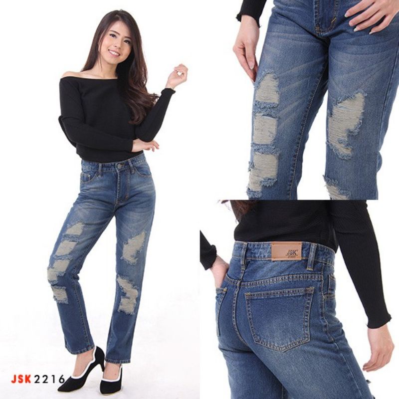 Celana Panjang Boyfriend Distroy JSK Jeans Original Produk Jeans