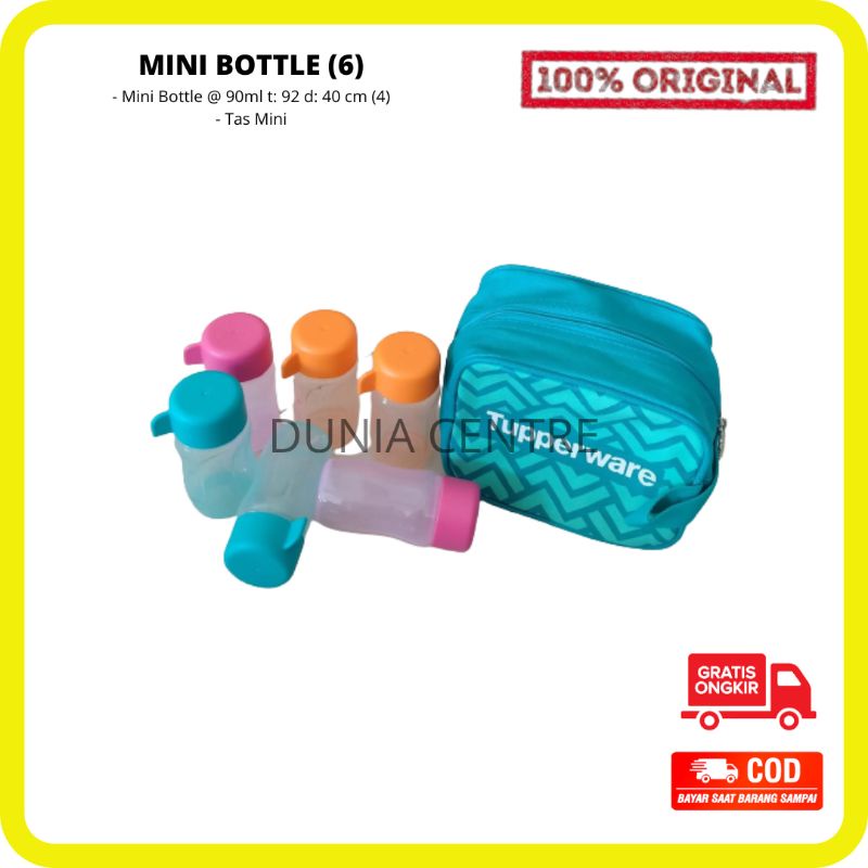 PROMO TUPPERWARE BOTOL MINUM COLORFUL MINI BOTTLE SET (6) ORIGINAL