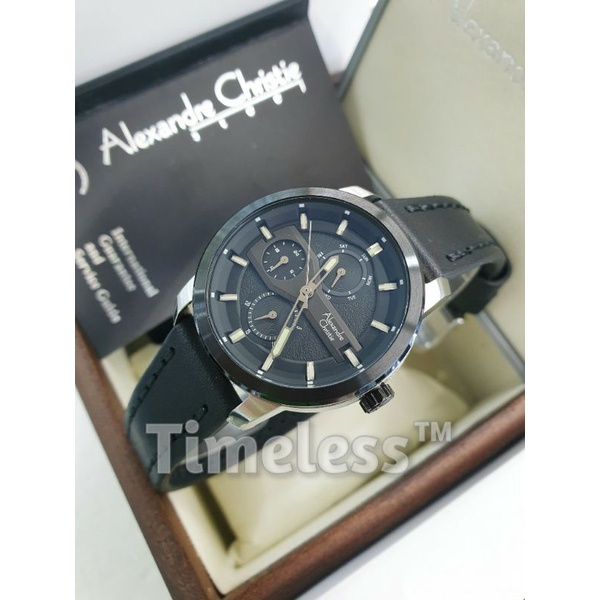 Jam Tangan Wanita Alexandre Christie AC 6562 BF Silver Black