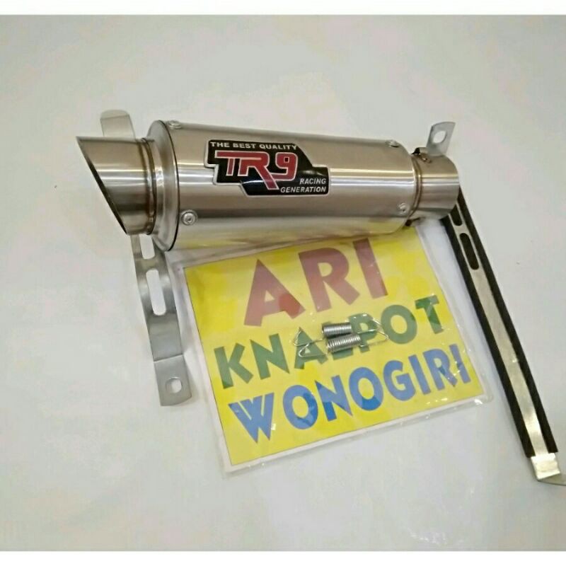 silencer knalpot R9 stainless inlet 50mm silencer only