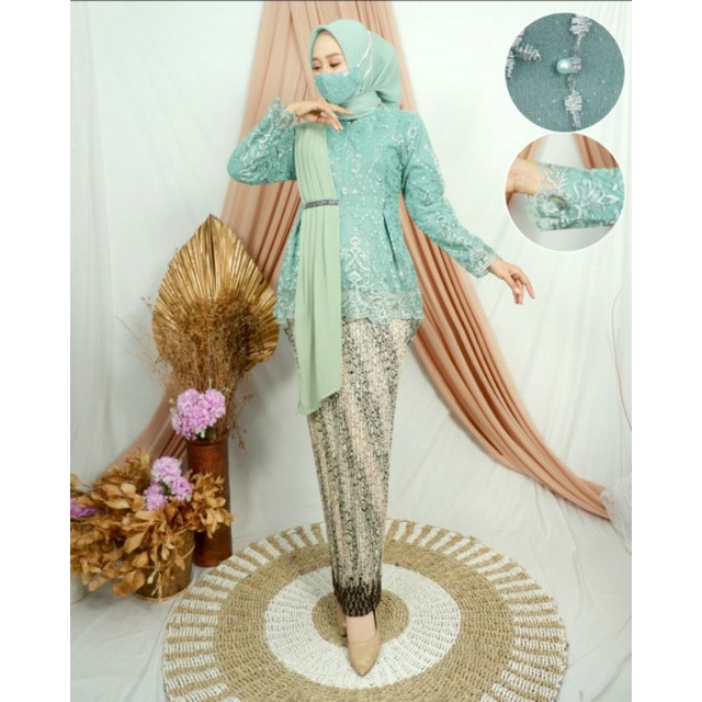 KEBAYA PESTA - KEBAYA MODERN - SET AURORA SELENDANG - BY JDID