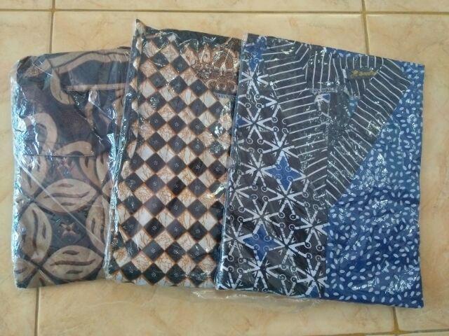 Tunik Kawung Picisan Tunik Batik Kerja Tunic Batik Modern Seragam Batik