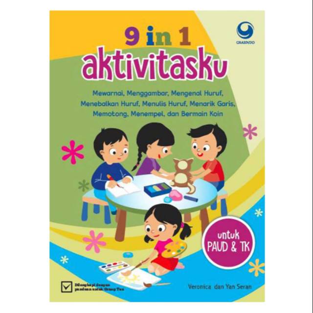 Jual 9 In 1 Aktivitasku Mewarnai Menggambar Menulis Bermain Memotong ...