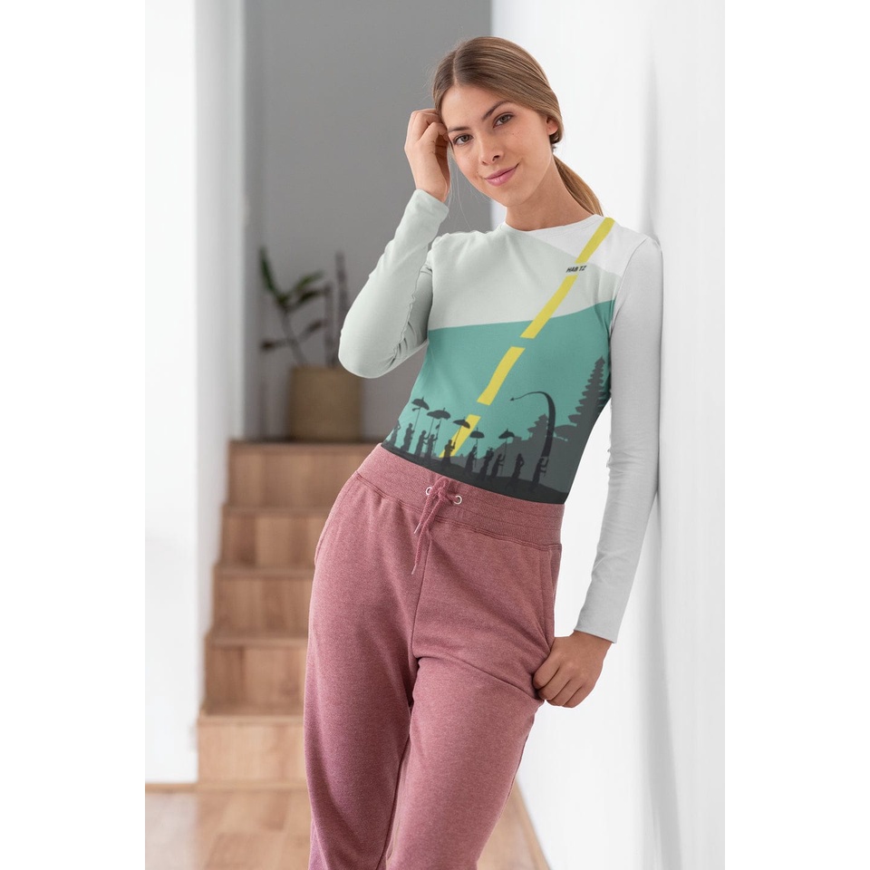 Baju olahraga/kaos senam/Bali collection wanita lengan panjang