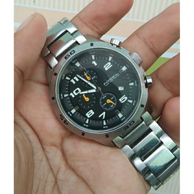 (HABIS TERJUAL) Arloji Jam Tangan Pria Rantai Fossil Preloved / Second / Bekas