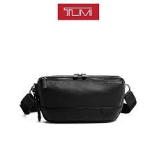 TAS PRIA TUMI DANTE UTILITY POUCH LEATHER BLACK ORIGINAL